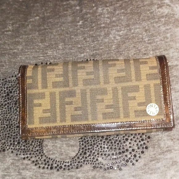 Fendi | Bags | Fendi Zucca Large Snap Ladies Wallet In  display picture 1